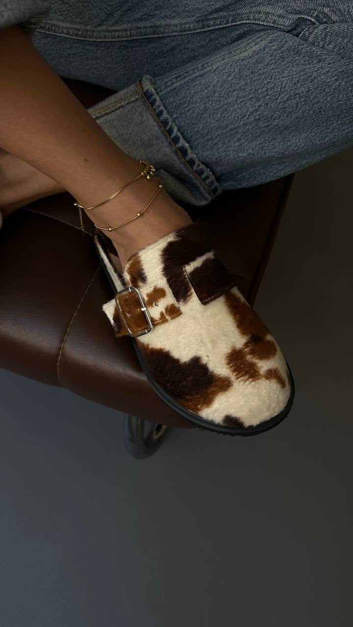 Animal Cow Print Clogs