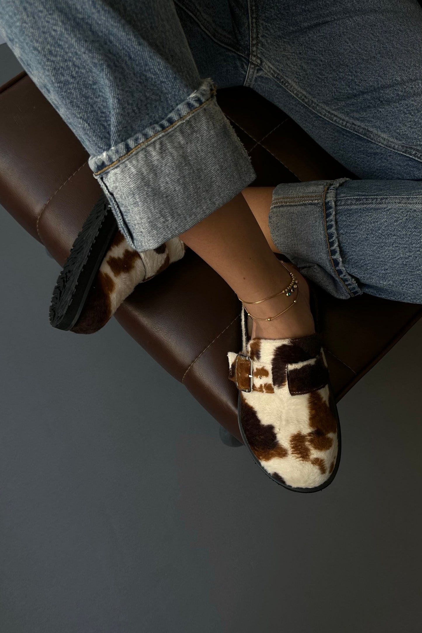 Animal Cow Print Clogs