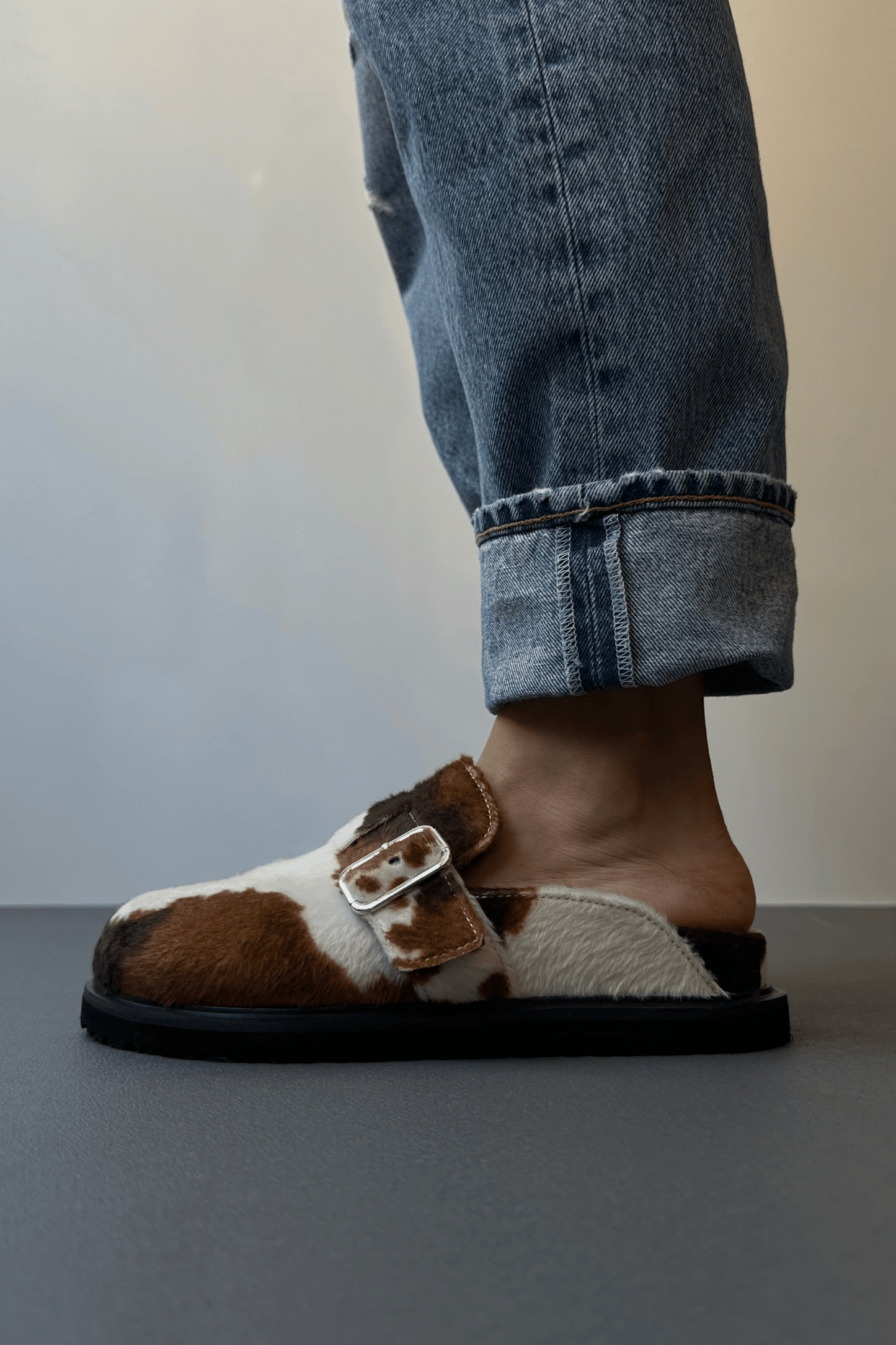 Animal Cow Print Clogs