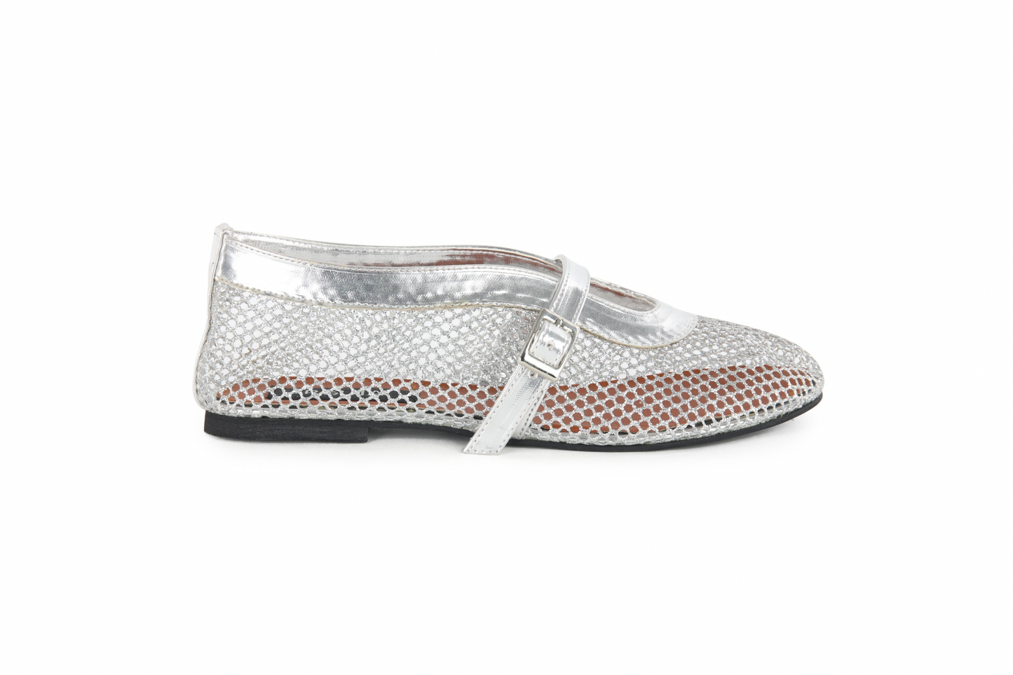 Mia Mesh Patent Flats