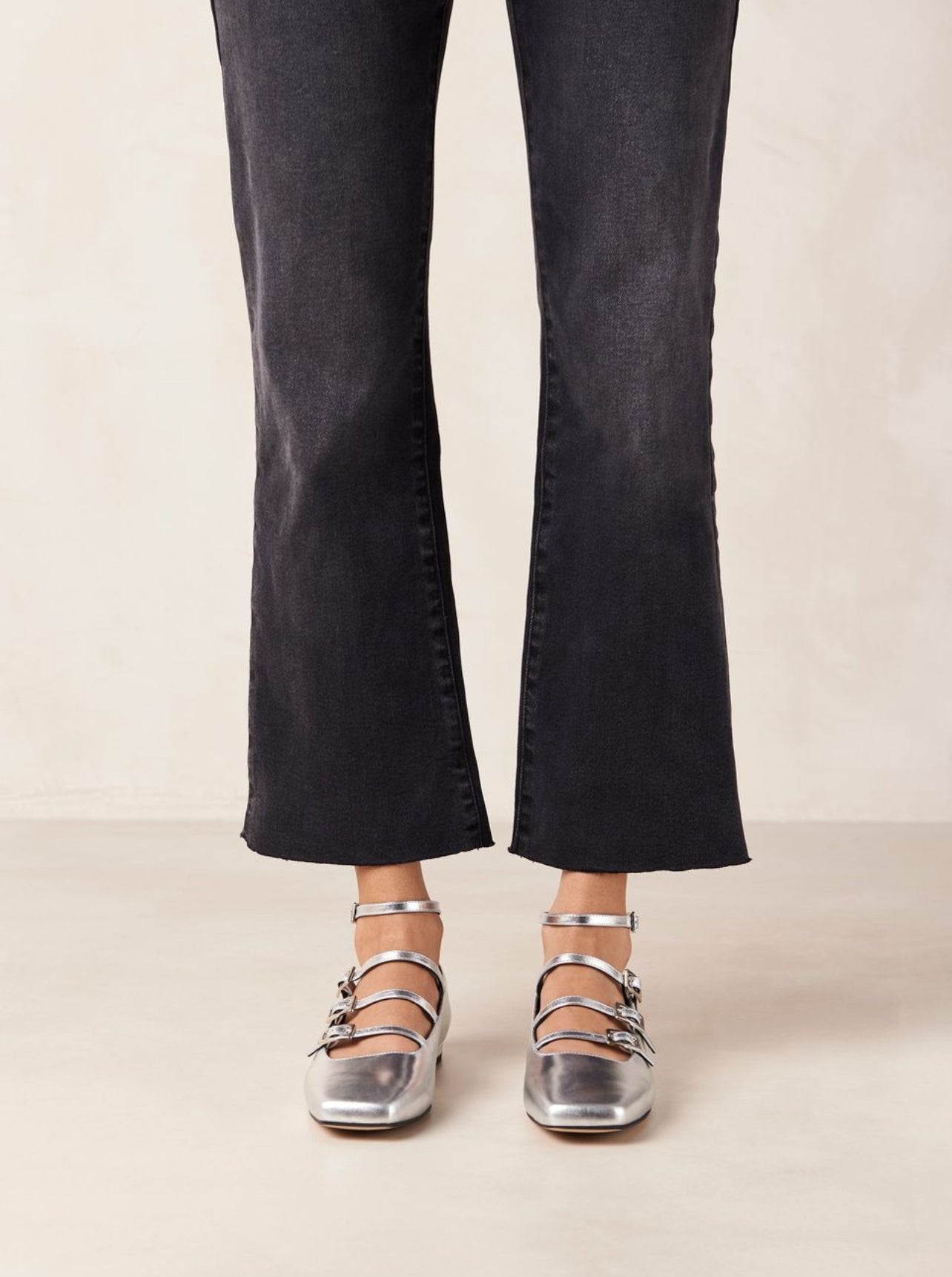 Patent Leather multi straps Flats