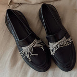 Midnight Crystal Loafers