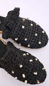 Raffia Mules
