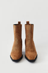 CAMEL SUEDE WOMEN'S BOOTS