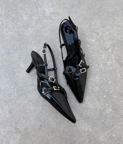 POINTED TOE TWO-STRAPS Heels