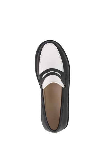 Monochrome loafers black/white