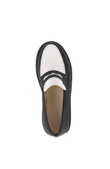 Monochrome loafers black/white