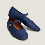 Denim Mary Jane Ballet Flats