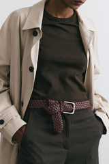 BRAIDED LEATHER BELT