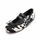 Cowhide Buckle Ballet