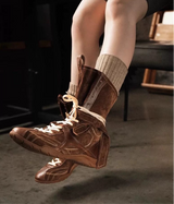 Sneaker Boots with Ankle Strap