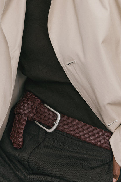 BRAIDED LEATHER BELT