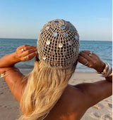 Nacre Shell Crochet Beanie