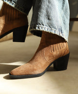 CAMEL SUEDE WOMEN'S BOOTS