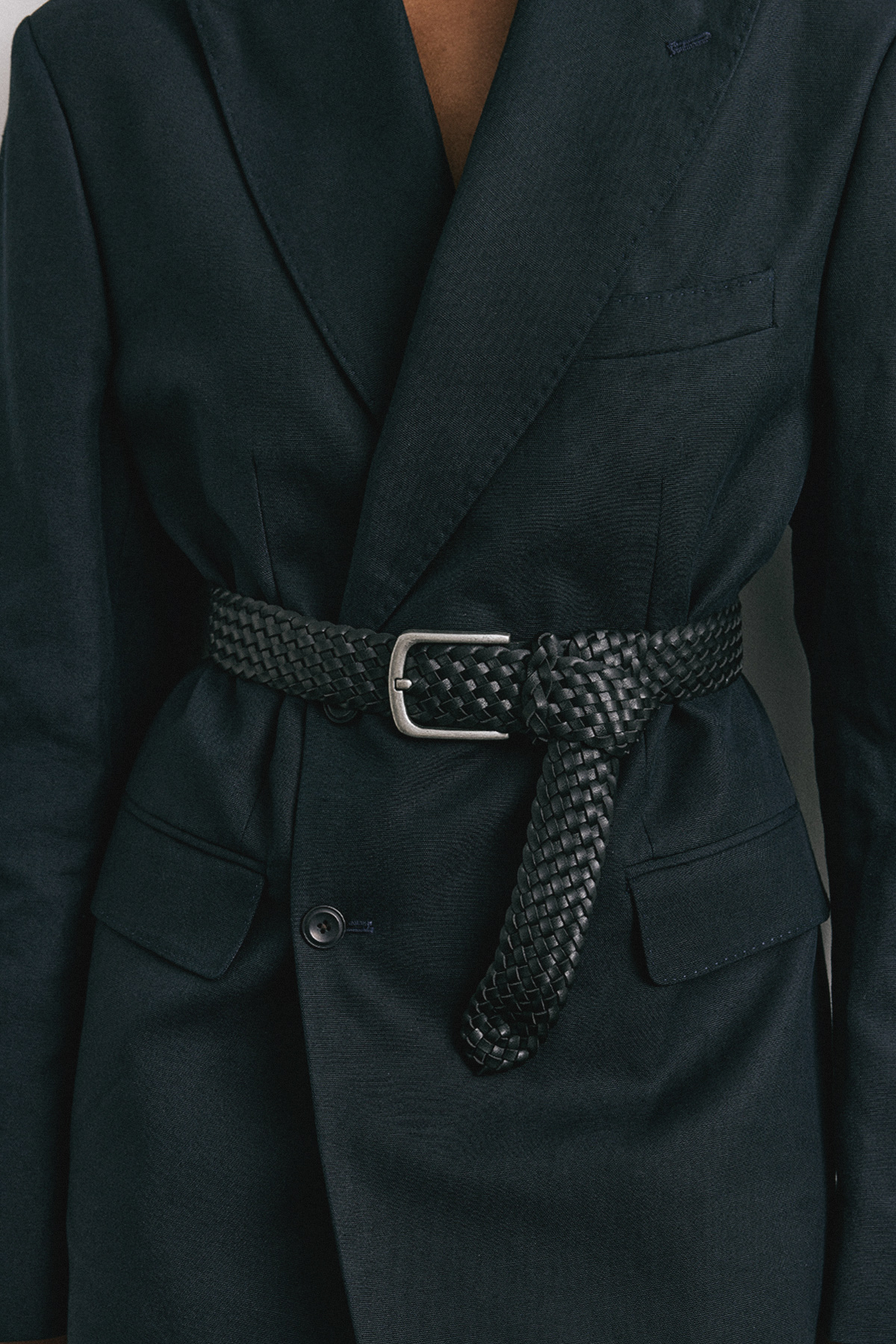 BRAIDED LEATHER BELT