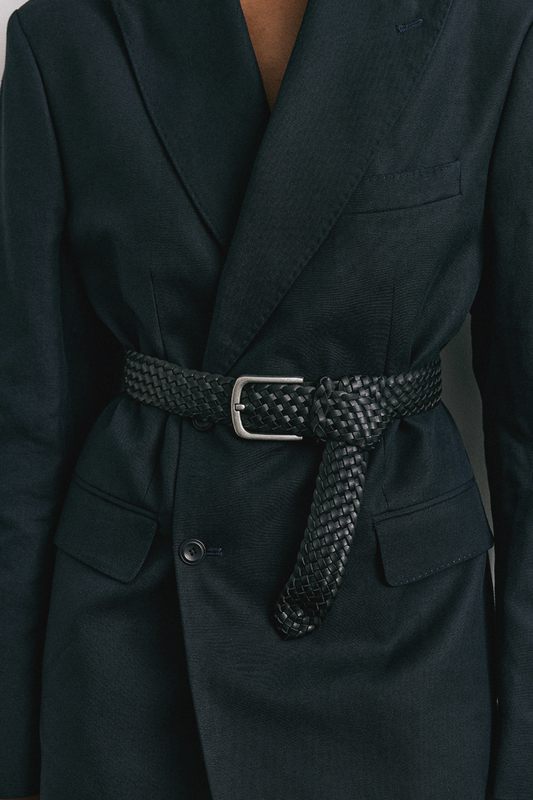 BRAIDED LEATHER BELT