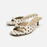 The  polka dots Heels
