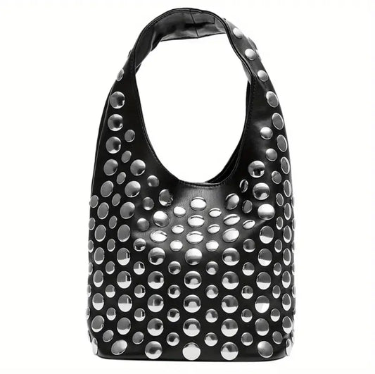 Shoulder Purse with Polka Dot Design