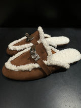 Fur Suede Mules