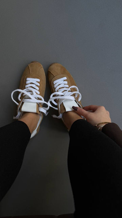 Suede sneakers