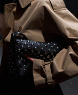 Studded Leather Shoulder Bag