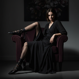 Thekla Black Leather Ballet Flats