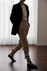 Thekla Black Leather Ballet Flats