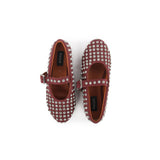 Studded BALLERINA STRAP FLAT