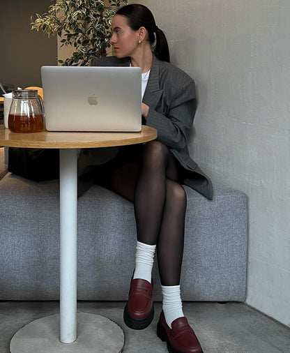 Basic loafers with thick soles