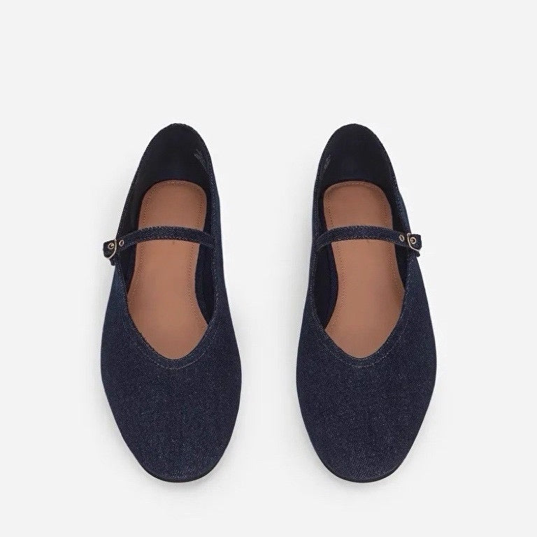 Vintage Denim Ballerinas