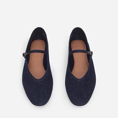 Vintage Denim Ballerinas