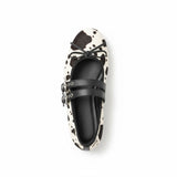 Cowhide Buckle Ballet