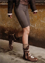 Sneaker Boots with Ankle Strap