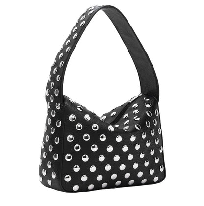 Studded Leather Shoulder Bag