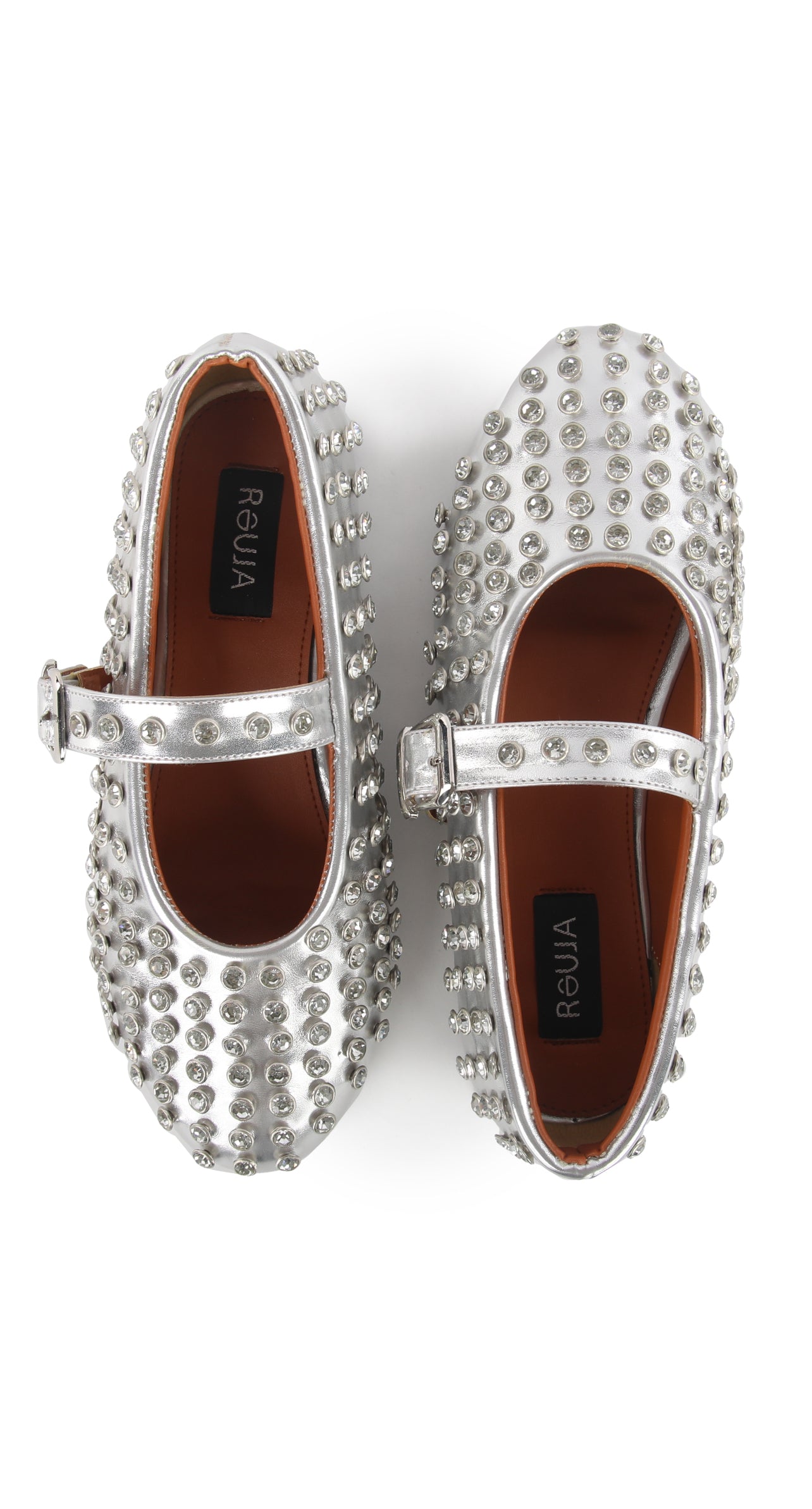 Studded BALLERINA STRAP FLAT