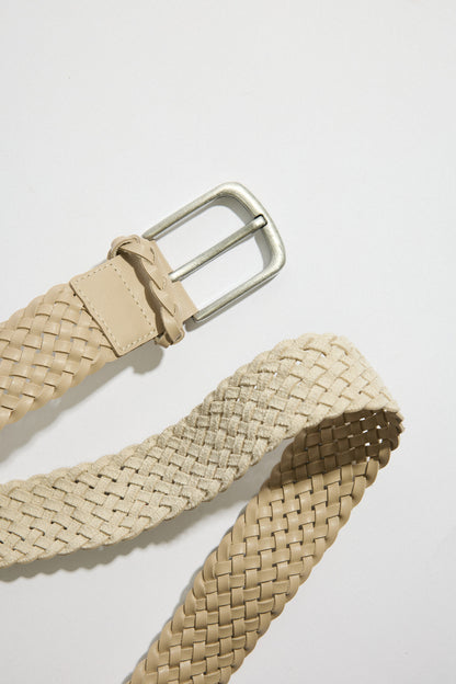 BRAIDED LEATHER BELT