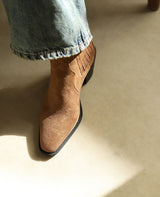 CAMEL SUEDE WOMEN'S BOOTS