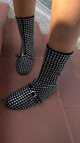 Crystal  Studded Boots