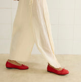 Cocoa Bow Ballet Flats