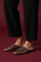 Studded Leather Mules