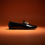 Black Chain Loafers - Side View