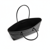 Black tote - top view