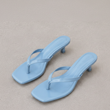 Blue Heeled Sandal
