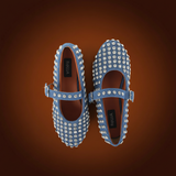 Dramatic Orange Background - Mary Jane Flats