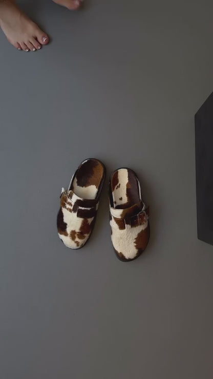 Animal Print Clogs