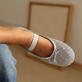 Silver Mesh Ballet Flat - 1:1