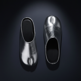 Silver Tabi Mules – Dramatic Background