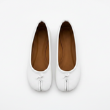 White Tabi Flats